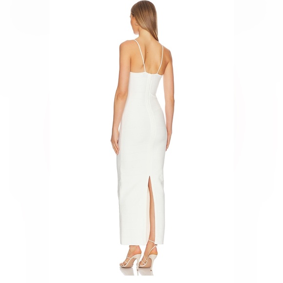 HERVE LEGER ICON GATHERED STRAPPY GOWN - Picture 3 of 9